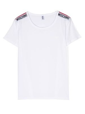 Moschino logo-print pyjama top - White