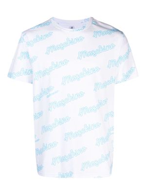 Moschino logo-print stretch-cotton T-shirt - White
