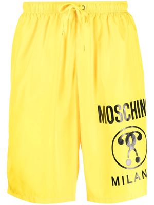 Moschino logo-print swim shorts - Yellow