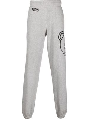 Moschino logo-print track pants - Grey