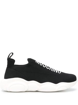 Moschino logo sock sneakers - Black