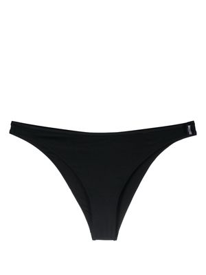 Moschino logo-tag triangle bikini bottoms - Black