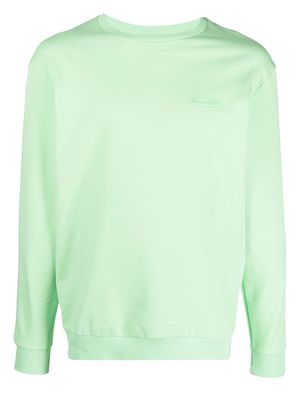 Moschino logo-tape cotton sweatshirt - Green