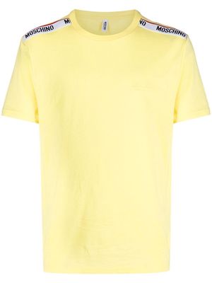 Moschino logo-tape cotton T-shirt - Yellow