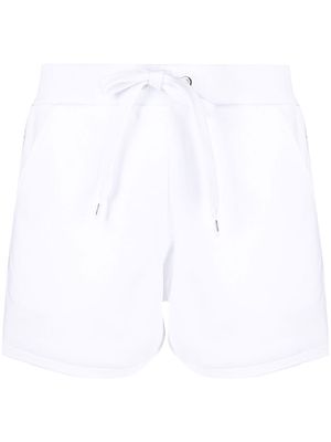 Moschino logo-tape drawstring shorts - White