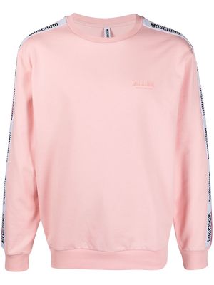 Moschino logo-tape lounge sweatshirt - Pink