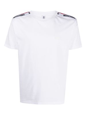 Moschino logo-tape lounge T-shirt - White