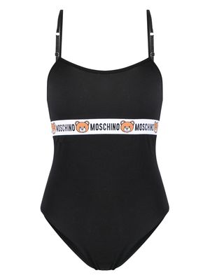 Moschino logo-underband stretch bodysuit - Black