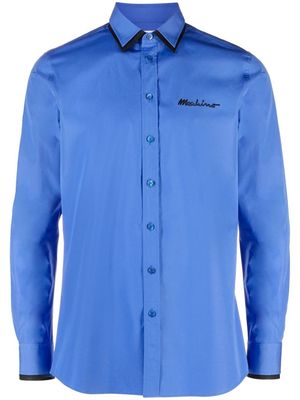 Moschino long-sleeve cotton shirt - Blue