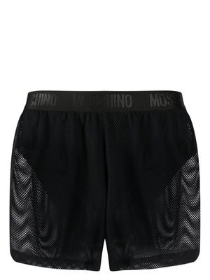 Moschino mesh swim shorts - Black