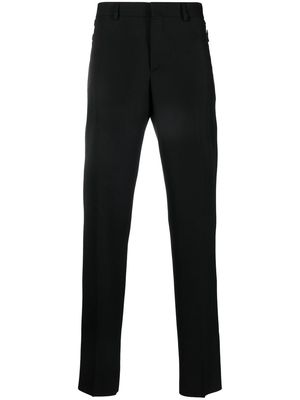 Moschino mid-rise slim-cut trousers - Black