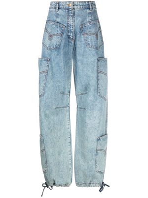 Moschino mid-rise wide-leg jeans - Blue