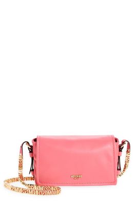 Moschino Mini Letter Leather Shoulder Bag in A0199 Violet