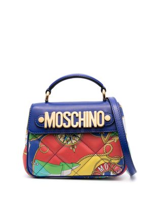 Moschino mini nautical-print tote bag - Blue