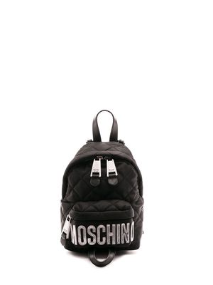 Moschino mini quilted backpack - Black