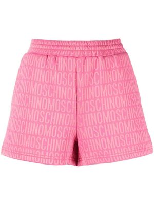 Moschino monogram-print shorts - Pink