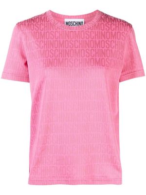 Moschino monogram-print T-shirt - Pink