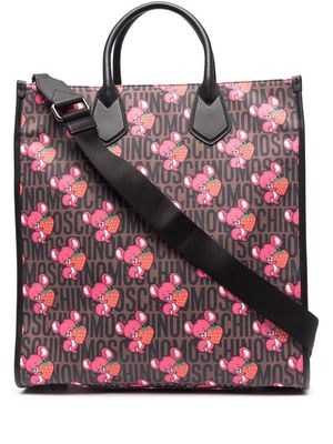 Moschino mouse-print tote bag - Pink