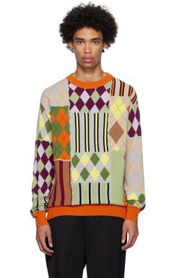 Moschino Multicolor Patchwork Sweater