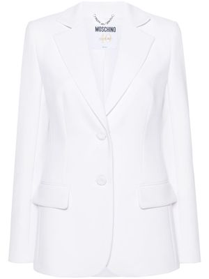 Moschino notched-lapels single-breasted blazer - White