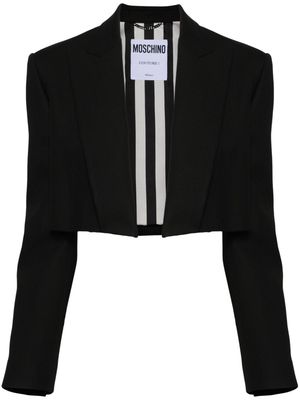 Moschino open-front cropped blazer - Black