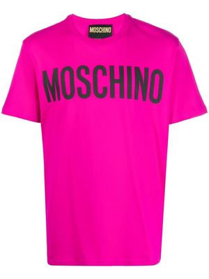 Moschino organic-cotton logo-print T-shirt - Pink