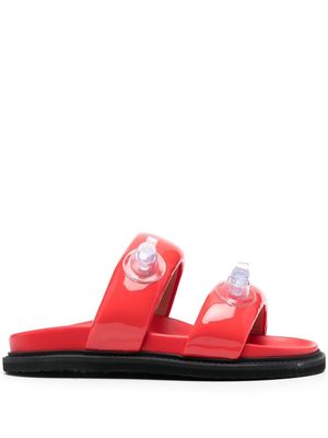 Moschino padded 27mm sandals - Red