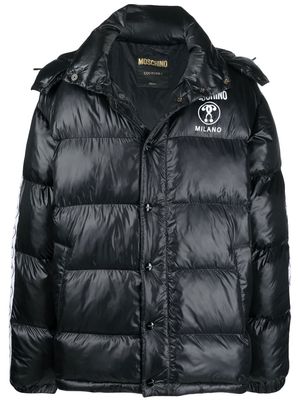 Moschino padded hooded coat - Black