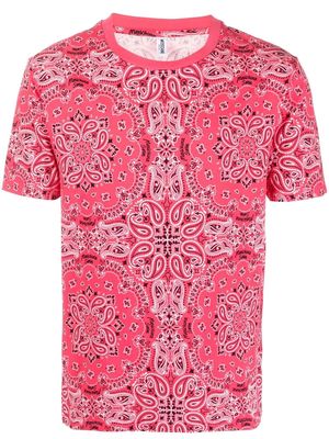 Moschino paisley-print T-shirt - Pink