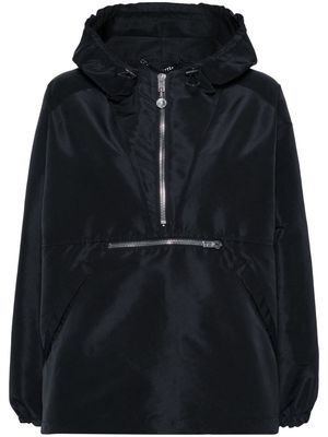 Moschino patch-detail hooded jacket - Black