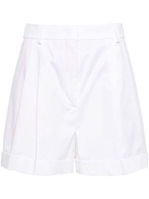 Moschino patch-detail poplin shorts - White