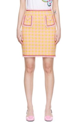 Moschino Pink Cotton Mini Skirt