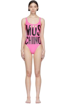 Moschino Pink Nylon Swimsuit