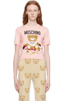 Moschino Pink Teddy Bear T-Shirt