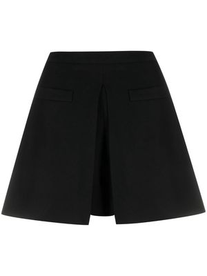 Moschino pleat-detail short shorts - Black