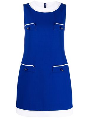 Moschino pocket-detail shift minidress - Blue