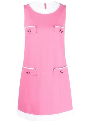 Moschino pocket-detail shift minidress - Pink