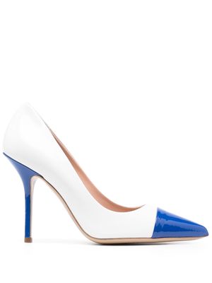 Moschino pointed-toe leather pumps - White
