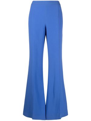 Moschino pressed-crease flared trousers - Blue