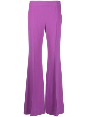 Moschino pressed-crease flared trousers - Purple