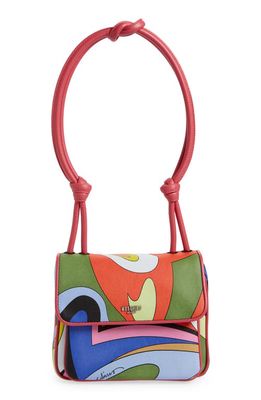 Moschino Psychedelic Swirl Print Shoulder Bag in Fantasy Print Red