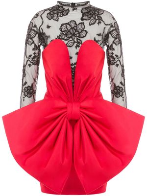 Moschino Punk Couture bow-detail minidress - Red