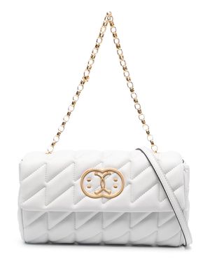 Moschino quilted leather shoulder bag - White