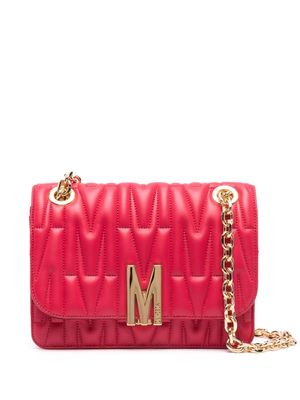 Moschino quilted shoulder bag - Red