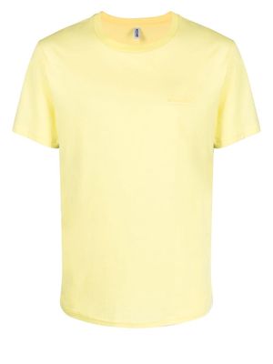 Moschino raised-logo cotton T-shirt - Yellow