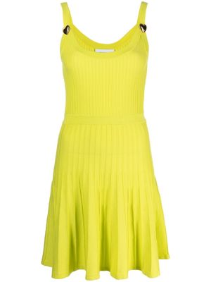 Moschino ribbed-knit scoop neck dress - Green
