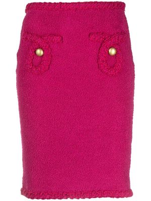 Moschino rope-detail pencil skirt - Pink