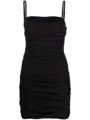 Moschino ruched-bodice sleeveless minidress - Black