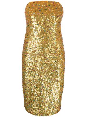 Moschino sequin-embellished dress - Gold