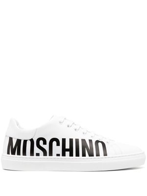 Moschino Serena leather sneakers - White